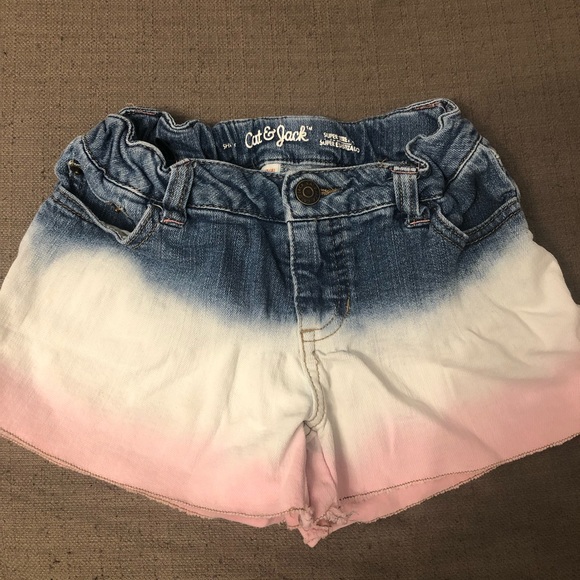 Cat & Jack girls size 7/8 ombré Jean shorts - Picture 1 of 5